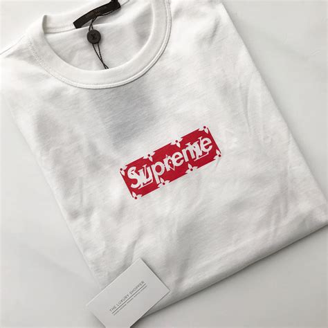 supreme louis vuitton box logo t shirt price
